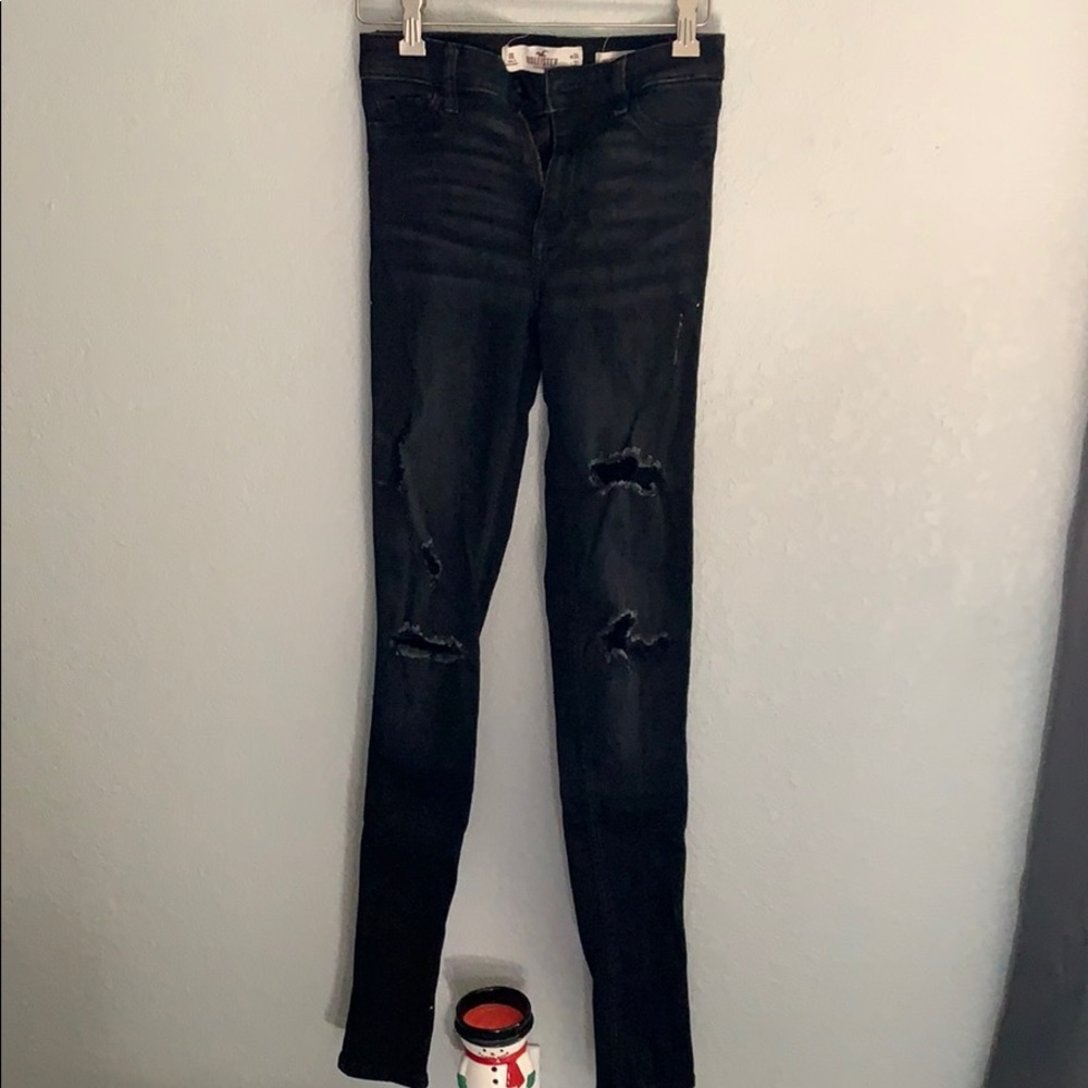 ripped hollister jeans